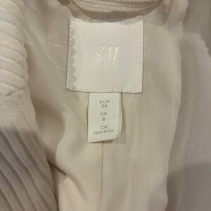 H&M Light Beige Corduroy Blazer